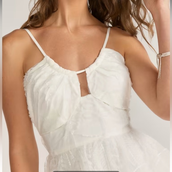 New York & Company White Midi Dress - Picture 3 of 5